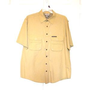 Ducks Unlimited Men's XL Brown Shirt Short Sleeve‎ Vented Back